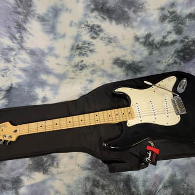 2008 Made in Mexico Fender Stratocaster Black Maple Pro Setup New Strings New Deluxe Fender Gigbag image 17