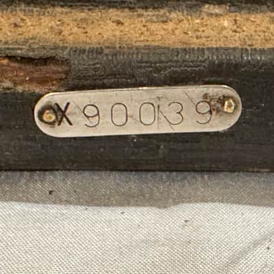 Empty Vintage 1956 Gretsch Model 6163 "Executive" Cabinet Shell – Snowflake Gray (Serial #X90039) image 3
