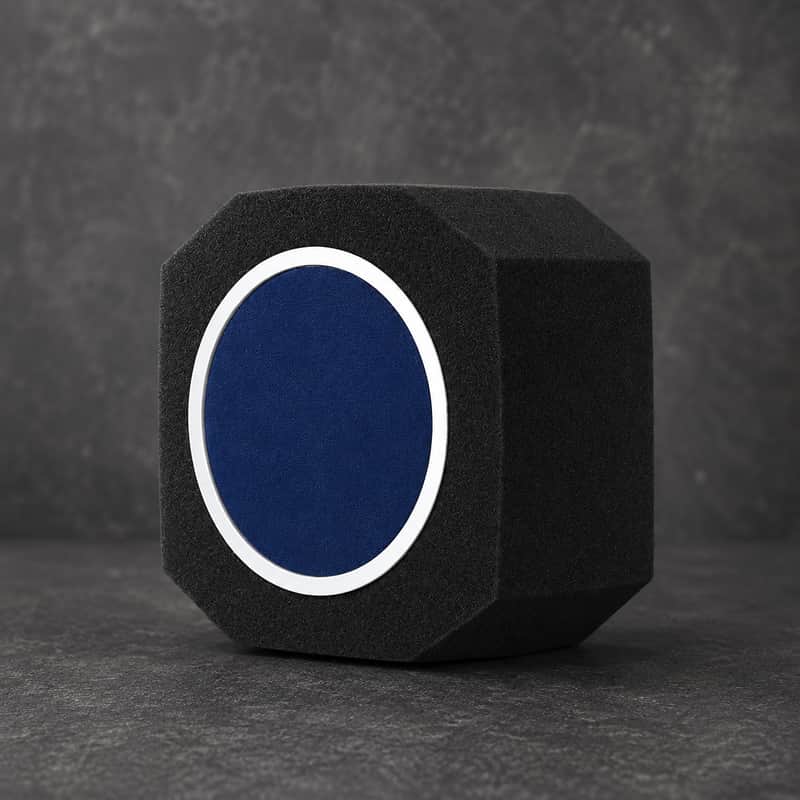 Microphone Isolation Shield with Pop Filter – 5-Sided Acoustic Foam Noise Reduction Wind Shield for Studio Recording, Podcast, Streaming & Voice Over image 1