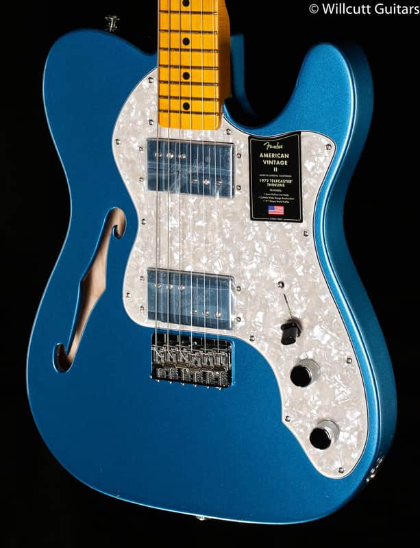 Fender American Vintage II 1972 Telecaster Thinline Lake Placid Blue (946) image 1
