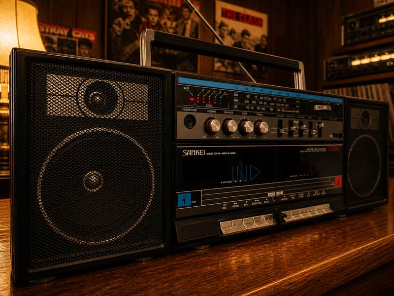 SANKEI TCR-88 RaRe Vintage Stereo Cassette Boombox image 1