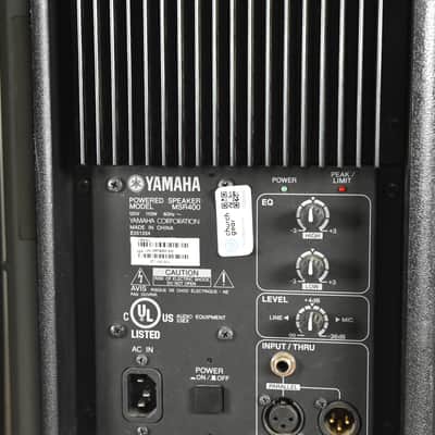 Yamaha MSR400 2-Way 12-inch Powered Loudspeaker (PAIR) CG004B4 Bild 8