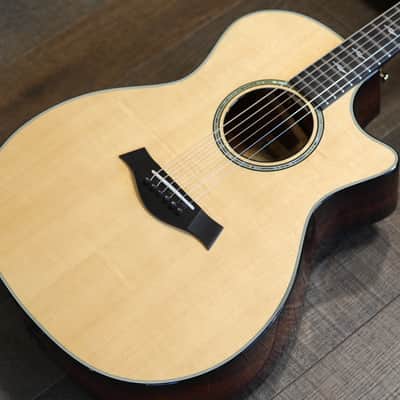 MINTY! 2019 Taylor 814ce LTD Cocobolo & Lutz Spruce Natural Acoustic Electric Cutaway Guitar w/ES2 + OHSC image 5