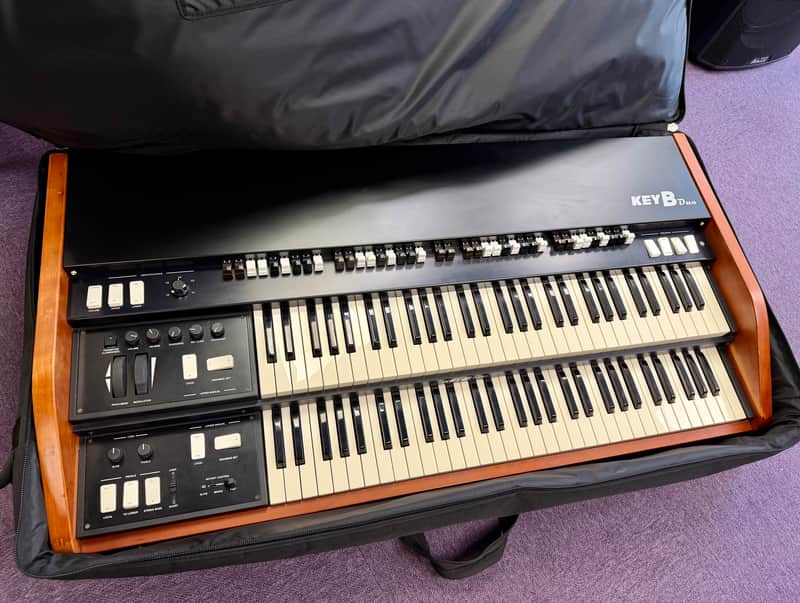 Viscount KeyB Duo Mk1 Clonewheel Combo Organ inc Carry Case mid-2000s image 1