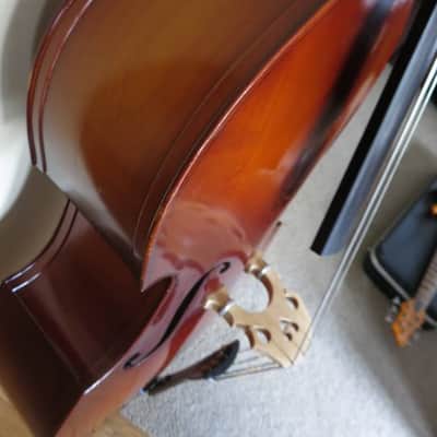 Anton Richter 1/2 Size Upright Bass Natural w/ Accessories image 6