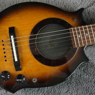 Morris Sound Circus Series Amplified Travel Guitar Japan Tobacco Burst image 6