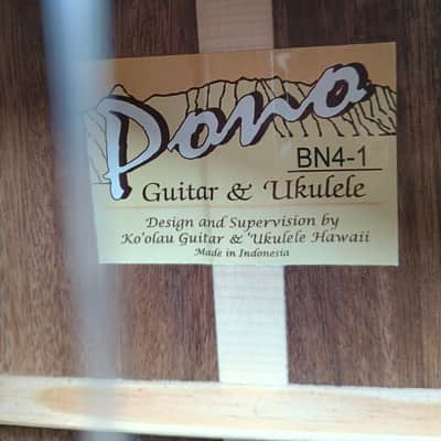 Pono BN4-1 Baritone Ukulele, with pickup, near mint image 3
