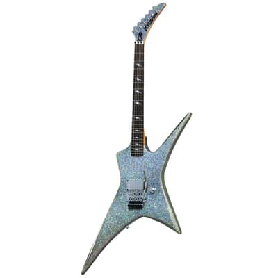 Kramer Lzzy Hale Voyager Electric Guitar, Black Diamond Holographic Sparkle image 1