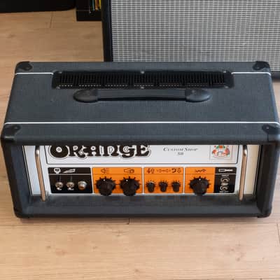 Orange Custom Shop 50 CS50 50W amp head handwired in UK 240V/110V immaculate with cover image 3