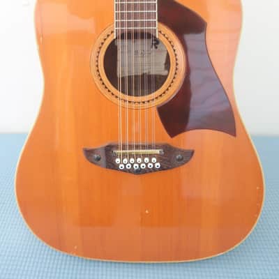 Vintage 1960's Eko Rio Bravo XII Made in Italy 12 String Acoustic Guitar Works Great Solid Player Low Action Sounds Huge Vox image 20