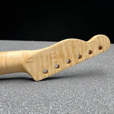 Flamed Maple Tele Style Neck C Shape Satin 9.5 Radius #9 image 1