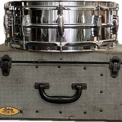 Ludwig / Super Ludwig, 1960-1963,  Pre-Serial Keystone Badge, Chrome Over Brass, 5” x 14” Concert Snare Drum image 6