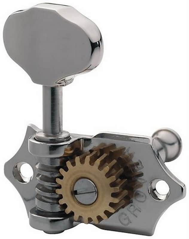 Grover V97-18NA Nickel Sta-Tite Tuners NEW Tuning Machine Butterbean vintage Open Back Statite image 1