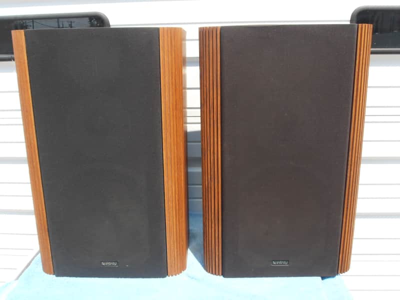 Infinity RS5B Speakers, Walnut, 1984 image 1