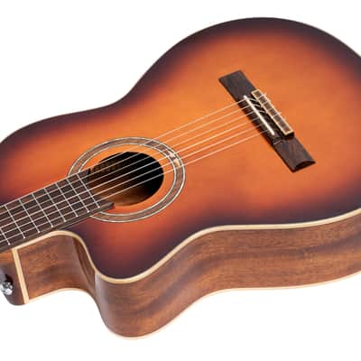 Ortega RCE238SN-FT-L Performer Series Solid Spruce Top Mahogany Neck Nylon 6-String Classical Acoustic-Electric Guitar w/Gig Bag For Left Hand Player image 9