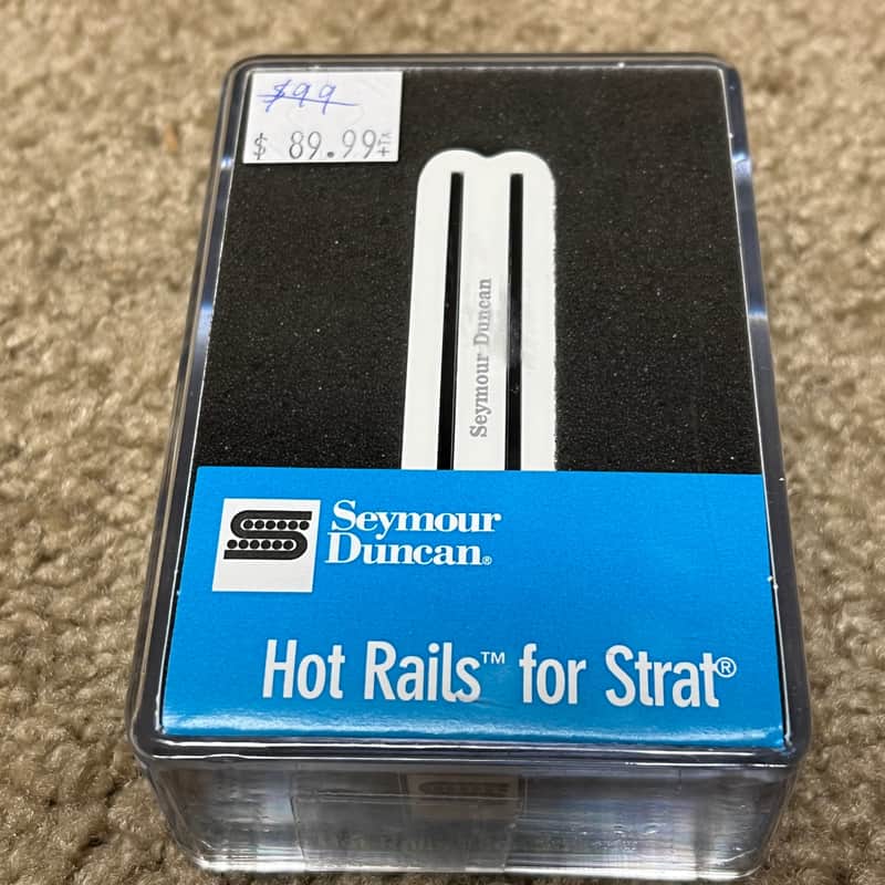 Seymour Duncan SHR-1b Hot Rails Strat White Bridge image 1