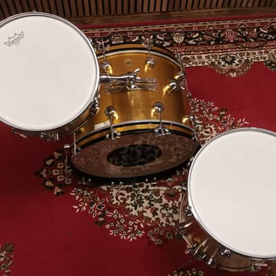 George Hayman Vibrasonic 1960s Shell Pack In Gold Ingot- 22″,13″ & 16″ Bild 12