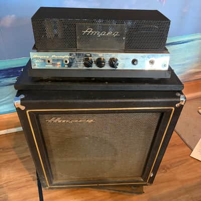 Ampeg SB-12 Portaflex 2-Channel 25-Watt 1x12" Fliptop Guitar/Bass Combo 1965 - 1971 - Black image 1