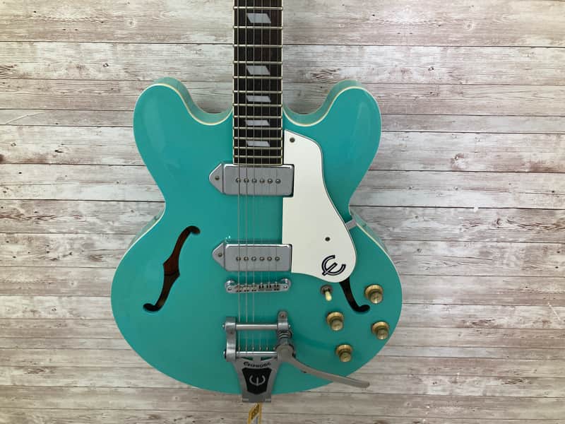 Used Epiphone  Casino VT 90s - Turqouise image 1