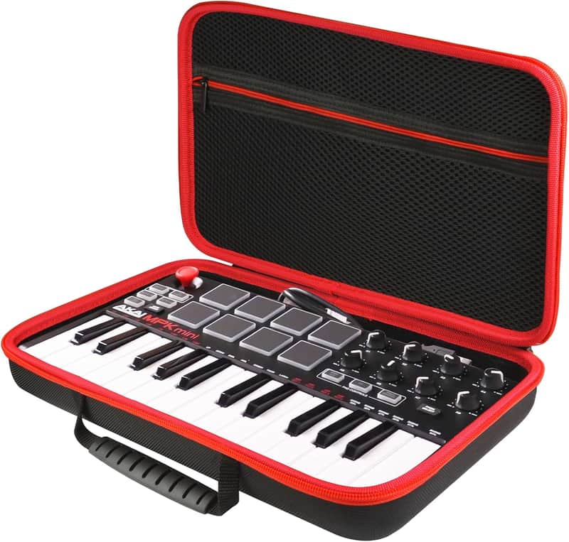 Carrying & Protective Case for Akai Professional MPK Mini MK3 & MKII | MPK Mini Play -25 Key USB MIDI Keyboard Controller (Case Only) image 1