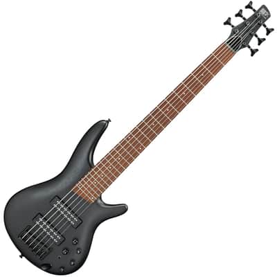 Ibanez SR306EBWK SR Series 6-String Electric Bass Guitar in Weathered Black image 5