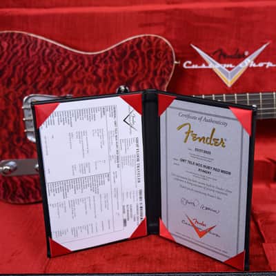 Fender Custom Shop QMT Telecaster NOS Master Built by David Brown Ruby Red 2025 w/OHSC (B-Stock) image 13