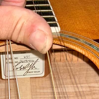 1996 Taylor 655, Blonde Jumbo 12 String, OHSC image 19