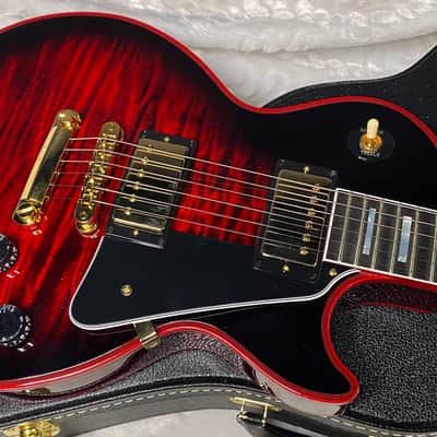 NEW! Gibson Dealer Select Custom Shop Les Paul Custom Red Widow AAA Figured Flame Top - Authorized Dealer - 10 lbs - G07343 image 2