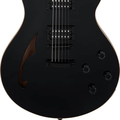 EVH SA-126 Standard Semi-Hollow Electric Guitar, Rosewood Fingerboard, Piano Black image 2