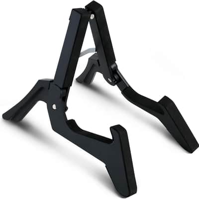 Folding Ukulele Stand ABS Stand for Mandolins/Violins Adjustable Portable Instrument Stand for Ukulele Accessories (Black) image 2