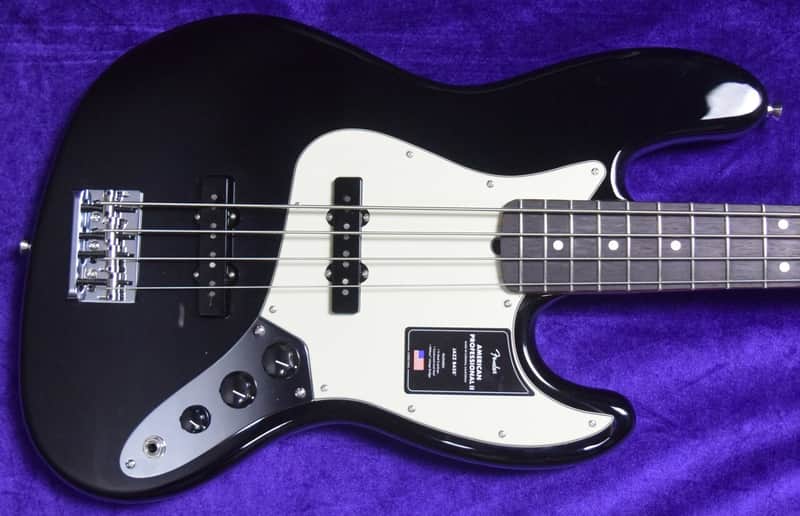 Fender American Pro II Jazz Bass (4 String), Black with Rosewood image 1