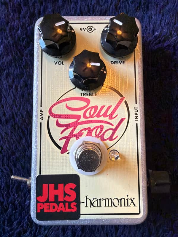 JHS Electro-Harmonix Soul Food with "Meat & 3" Mod 2014 - 2017 - Cream / Graphic image 1