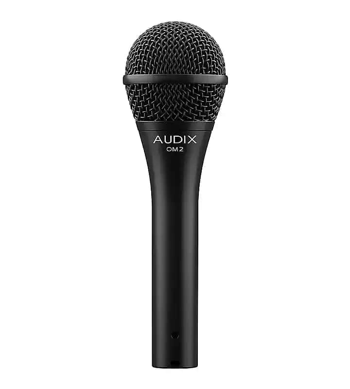 New Old Stock Audix OM2 Handheld Hypercardioid Dynamic Microphone 2010s - Black image 1