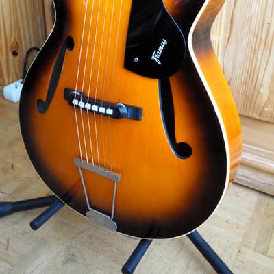 VIDEO! 1973 Framus 5/51 Studio "parlor-sized" Archtop - made in Germany - pro setup, player ready image 3