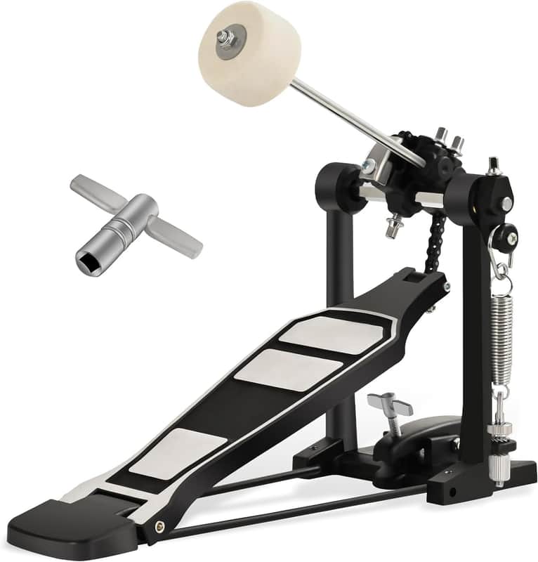 Single Bass Drum Pedal Single Pedal for Drum Set Kit and Electronic Drums | Single Chain image 1