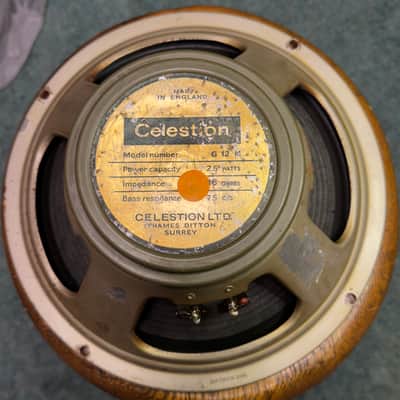CELESTION THAMES DITTON SURREY PRE-ROLA Green Back G12M-25 16ohm Re-Cone Speaker image 15