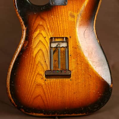 1954 Fender Stratocaster Early Serial #0071 Sunburst Electric Guitar Original image 6