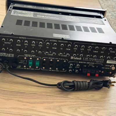 Vintage McIntosh MC2255 250-Watt Stereo Solid State Power Amplifier 1981 - 1986 - Black image 7