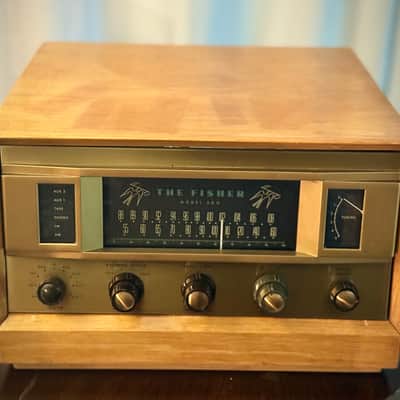 🎶✨ The Fisher Model 500 Mono Tube AM/FM Receiver w/ Original Wood Case — Fully Working, Serviced & Cleaned image 4