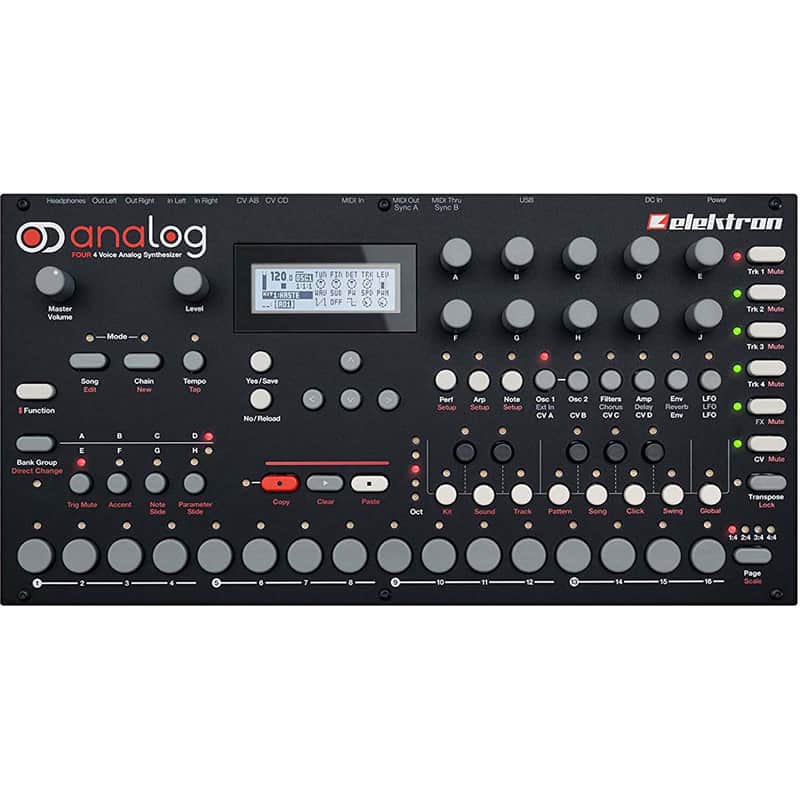 Elektron Analog Four 4 Table Top Voice Analog Synthesizer Module image 1