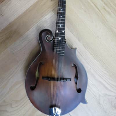 Eastman MD315 F model mandolin with gig bag  2018 satin brown image 1