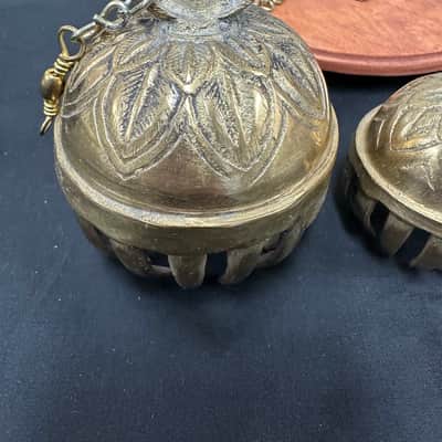 Dobani ELPB 5-Piece Elephant Bells on Holder, Solid Brass, Graduated from 1.5"-3" image 15