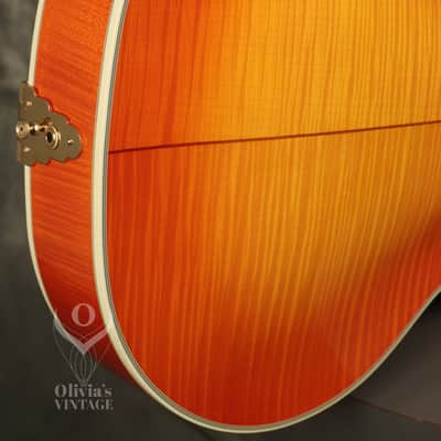 1988 Guild Artist Award in RARE Orange Sunburst w/ flame maple back + sides image 13