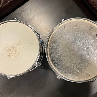 VINTAGE TAMA Swingstar 13 & 12 power toms 1980's - Misty Chrome image 6