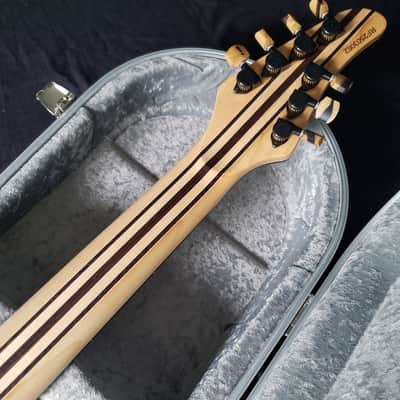 Mayones Regius VF 7 25.4"-27" Pale Moon Ebony TEW Neck TEW Body Bare Knuckle Pickups Ceramic Warpig image 8