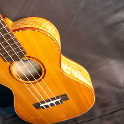 Cordoba 24T cedar top spalted maple tenor ukulele image 4