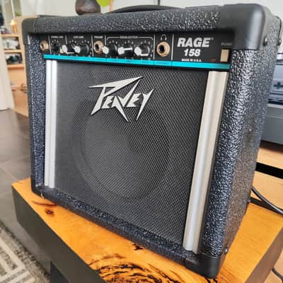 Peavey Teal Stripe 158 15-Watt 1x8" Guitar Combo 1990s - Black image 3