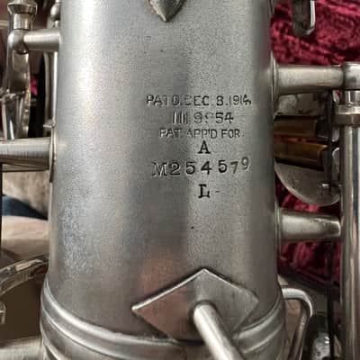 C.G. Conn Chu Berry Transitional Alto Sax 1933 - Silver image 10