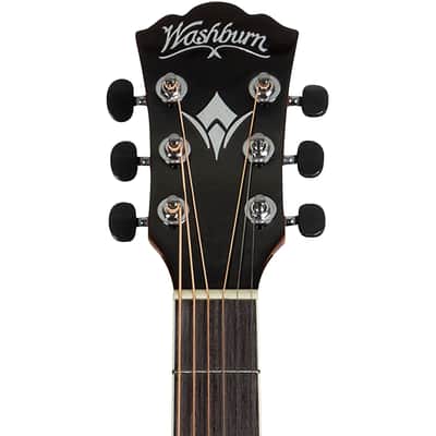 Washburn Apprentice AG70CEK Grand Auditorium Acoustic Electric Guitar with Hardshell Case, Natural image 4
