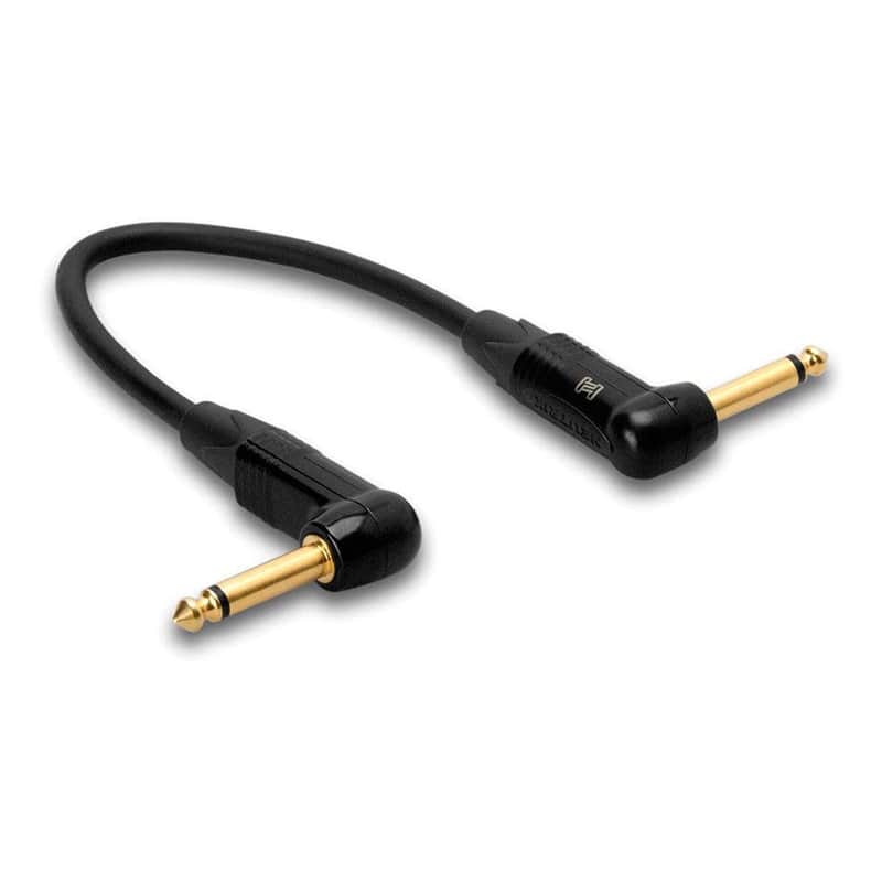 Hosa CGK-000.5RR Edge Series Right-Angle Guitar Patch Cable - 6" image 1